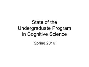 State of COGS Program Spring 2016