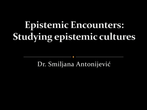 Epistemic Cultures