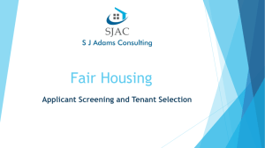 How Do Fair Housing Laws Impact Tenant Selection and