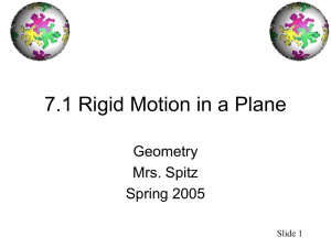 7.1Rigid Motion in a Plane