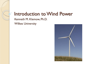 Introduction to Wind Power