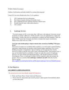Greenspaces - exploringsustainabilitylsu