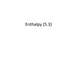Enthalpy (5.3)