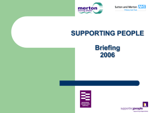 Supporting People Inspection