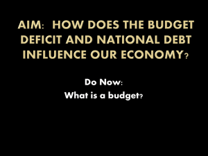 How does the budget deficit and national debt influence our economy?