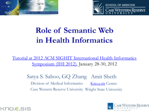Role of Semantic Web in Health Informatics
