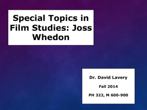 What Whedon Learned at Wesleyan