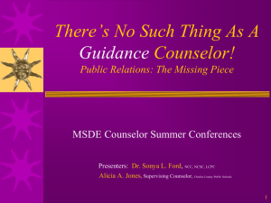 levels_School Counseling_No Such Thing as a Guidance