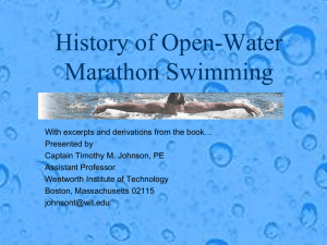History of Swimming - MyWeb at WIT