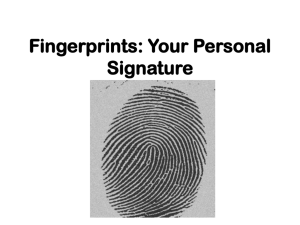 Fingerprints: Your Personal Signature