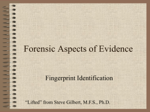 JUST312 Survey of Forensic Sciences
