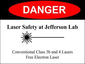 Laser Safety at Jefferson Lab