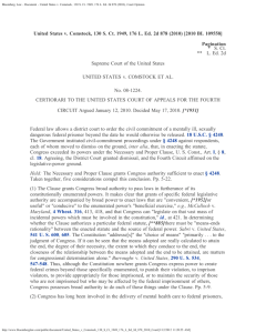 Bloomberg Law - Document - United States v. Comstock, 130 S. Ct