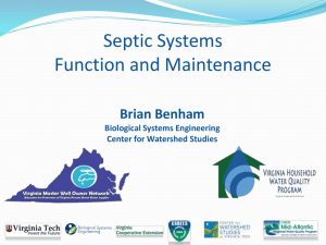 Septic systems and private sewage treatment