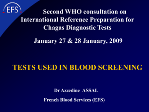Tests used in blood screening