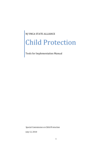 YMCA of (insert name)'s Child Abuse Prevention Policy