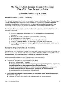 Way of St. Paul Research Guide