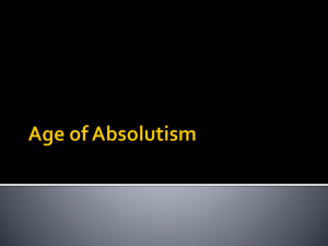 Age of Absolutism PPT