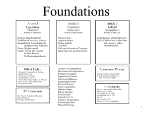 Foundations of Government Review