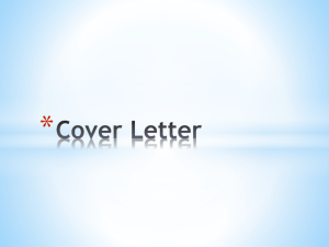 Cover Letter PPT