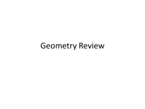 Geometry Review - GoZips.uakron.edu
