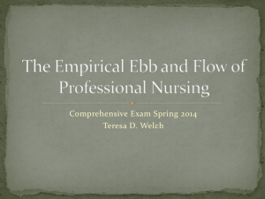 The Empirical Ebb and Flow of Professional Nursing