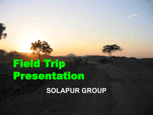 Field visit presentation