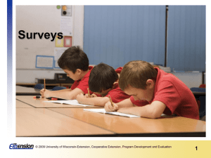 Survey - University of Wisconsin