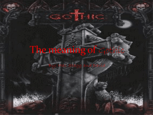 The meaning of Gothic