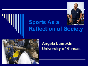 Sports As a Reflection of Society