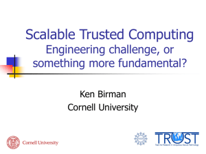 Scalable Trust: Engineering Challenge or Complexity Barrier?