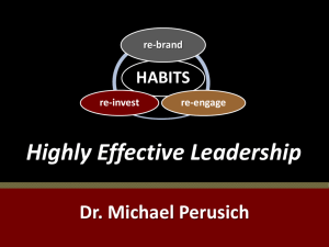 Highly Effective Leadership Habits