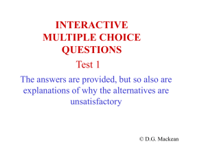 Interactive questions. Test 1