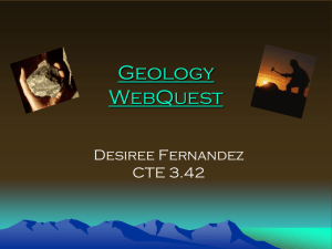 Geology WebQuest