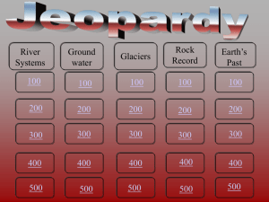 Earth Science Review Game -