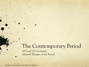 The Contemporary Period