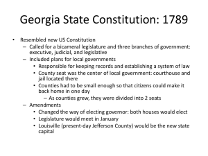 Georgia State Constitution: 1789