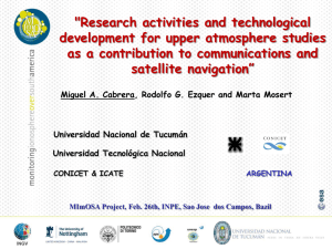 Research activities and technological