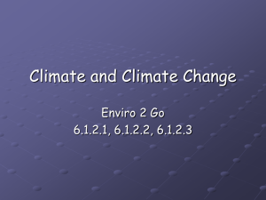 Notes: Climate and climate change