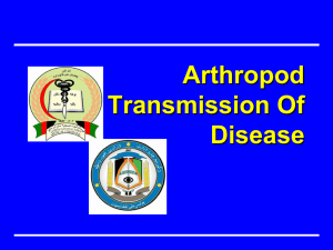 Arthropod transmission of diseases