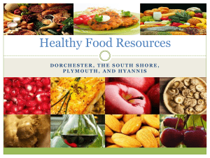 Click here for Healthy Food Resources