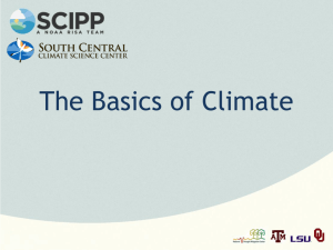 The Basics of Climate - Southern Climate Impacts Planning Program