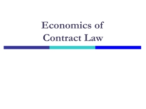 The Law and Economics of Tort and Criminal Law