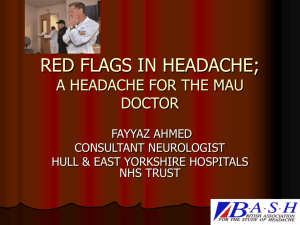 a headache for the mau doctor - British Association for the Study of