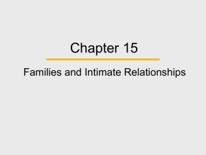 Family and Intimate Relationships
