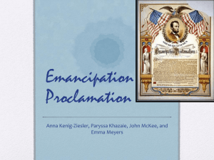 Emancipation Proclamation Power Point