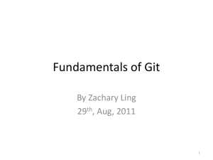 Fundamentals of Git