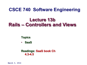 Lec13-RailsControllersViewsEtc - Computer Science & Engineering