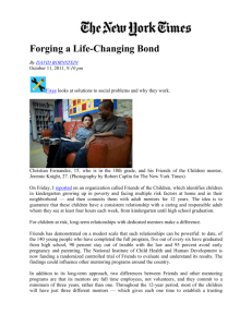 Forging a Life-Changing Bond. - Friends of the Children | New York