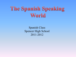 The Spanish Speaking World